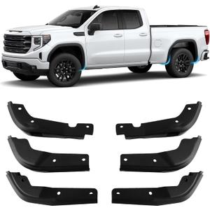 AUCERAMIC Front & Rear Mud Flap Delete Fit for 2019-2025 GMC Sierra 1500 2WD 4WD (Not for AT4X)
