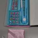 kidzkube Hair Gem Stamper Kit, Bling Hair Jewels for Girls Toys, Hair Styling Tool with Reusable Shining Diamonds, Birthday Gifts Toys for Girls Ages 3 4 5 6 8-12