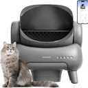 Neakasa M1 Plus Open-Top Self-Cleaning Cat Litter Box, 360 Safety Sensors, Advanced Odor & Leak Control, Automatic for Large & Multi-Cat Homes, Litter Mat & 2 Rolls Refill Bags Included