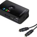 HomeSpot Bluetooth 5.3 Transmitter Adapter for TV Audio Optical aptX Low Latency Delay, 3.5mm Aux RCA TOSLINK SPDIF Optical Input for Video Watching Home Stereo [Single Stream Version]