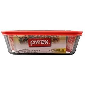PYREX RCT W/LID RED 11C