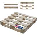 48x48x5 Wooden Pallet Kit, Heavy-Duty Industrial Grade Pinewood, Unassembled Flat-Pack, Stackable & Reusable, Lightweight Floor Pallet, Warehouse, Supermarket & Indoor Storage, 1 Pcs