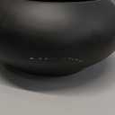 Bloomingville Modern Round Wood Bowl, Black Finish