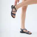 UBFEN Womens Hiking Sandal Sport Sandal Outdoor Comfortable with Adjustable Straps (8, Blue)