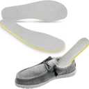 2 Pairs Shoes Insoles for Hey Dude Men's Wally Shoes, Classic Replacement Footwear Inserts for Comfortable Light-Weight and Cushion Shock Absorbing(M8)