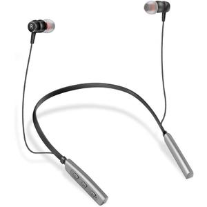 Rechargeable Hearing Aids, Wireless Neckband Amplifier for Seniors and Adults Noise Canceling No Whistling 2 Modes with 5 Volumes Control (Silver Grey)