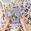 Large 24 Sheets Pre-Cut Scrapbook Sticker Book for Junk Journal Supplies, Washi Journal Stickers for Journaling, Collage Materials, Scrapbooking, Planner, Bujo, Arts & Crafts (Assorted Flowers Portrait)