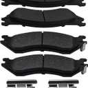 Brake Pads Rear Set Compatible with Ford Expedition F-150 F-250 HD Lobo Heritage, Lincoln Navigator Automotive Replacement Rear Brakes Semi-Metallic D1096