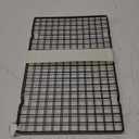 Fdit 16" x 10" x 0.8" Food Grade Iron BBQ Grill Cooling Rack for Home Kitchen Cooling Cookies Cakes, Pies,