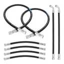 for Kubota Hydraulic Hoses Kit, Fit for Kubota LA350a, LA401, LA402, LA402-1 Front Loader Hydraulic Hoses - Include 7J303-76610/75535-66620/7J999-95562 Boom & Bucket Cylinder Hoses