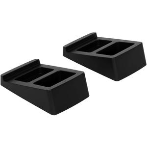 Monoprice Tilted Wedge Desktop Speaker Stands (Pair) for Small Sized Speakers, Anti-Vibration, 15 Degrees of Tilt, for Bookshelf Speakers and Studio Monitors