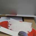 71 x 28 Inches Large Santa Cutout with Wish List Sign Board Christmas Life Size Santa Cardboard Cutout Stand up for Home Xmas Christmas Party Holiday Decoration