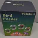 Smart Bird Feeder with Camera 2K Live Real-Time Alert AI Identify with 32G Card DIY Attachments Camera Bird Feeder Solar Powered Wireless Outdoor Birdwatching Gift for Birds Lover, Red