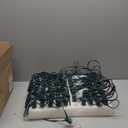 Minetom C9 Clear Christmas String Lights, 100FT 100 Bulbs Bright & Warm Outdoor Christmas Lights, Long Life C9 String Lights for Tree Patio Gazebo Wreath, Green Wire