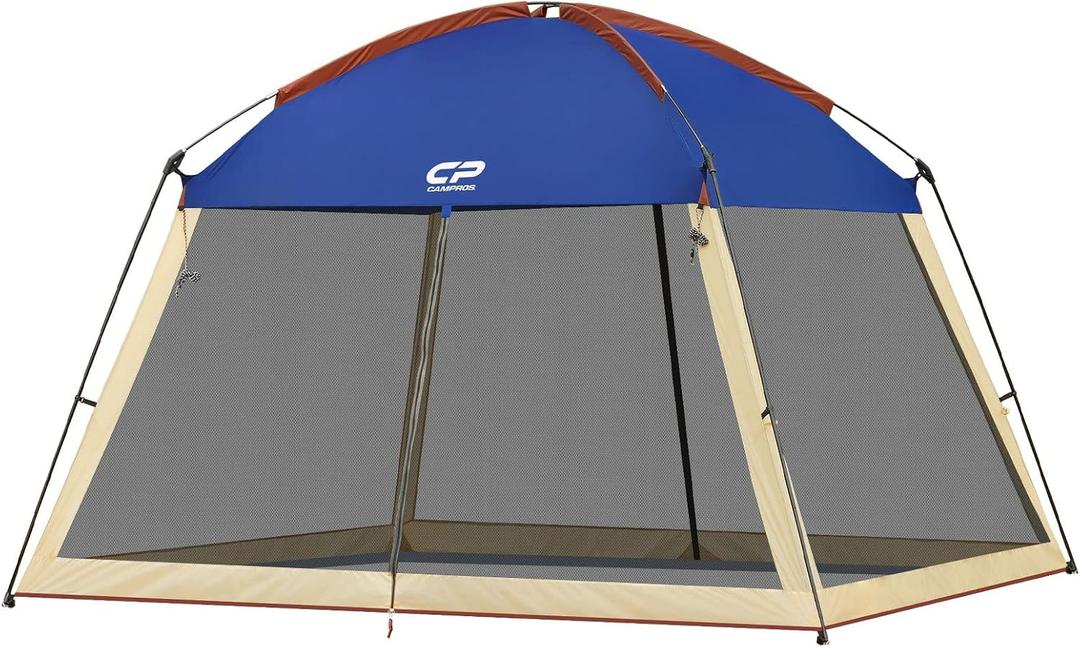 CAMPROS CP Screen House Tent 12 x 12 Ft Screened Mesh Net Wall Canopy | Shelter Gazebos for Patios Outdoor Camping Activities