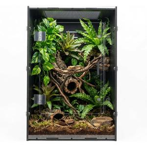 16x16x24 PVC Reptile Terrarium, 25 Gallon Tank for Adult Reptiles Habitat