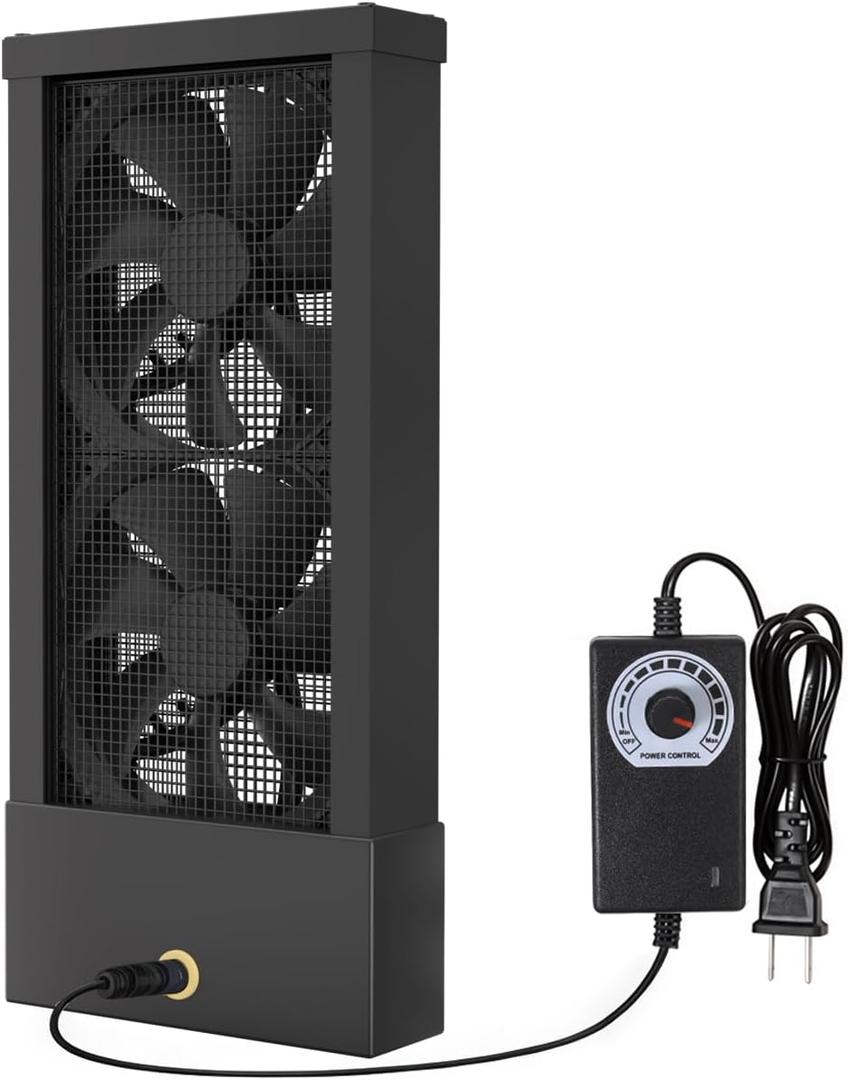 13.8-15.7 Inch Vertical Window Fan for Sliding Windows Exhaust Only, 13.8-15.7 in / 35-40 cm