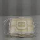 2 Pack Snackle Box Container - Dishwasher Safety Divided, Serving Tray with Lid and Handle - Charcuterie Board for Portable Snack Platters - Clear Organizer for Fruits Snacks,Perfect for Road Travel