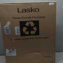 Lasko Oscillating Cyclone Pedestal Fan, Adjustable Height, Timer, Remote Control, 3 Speeds, for Bedroom, Living Room, Home Office, 18", Black, 1843
