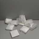 Taiyin 12 Pcs Pyramid White PVC Vinyl Post Top Caps, Fence and Deck Post Caps for Vinyl Fence Posts (4 x 4 Inch)