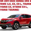 in-Channel Rain Guards for 2017-2022 Honda CRV (LX, EX, EX-L, Touring, Hybrid EX, Hybrid EX-L, Hybrid Touring), Window Deflectors Window Visors for 2022 Honda CRV Accessories, 4 pcs
