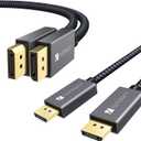 IVANKY 1 x Displayport Cable 6.6ft, 1 x Displayport Cable 10ft, DisplayPort 1.2, 4K@60Hz, 2K@165Hz, 2K@144Hz