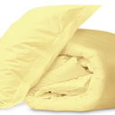 Pizuna Pure 100% Cotton Pillow Shams King Size Set of 2 Apricot Orange, Luxurious 400 Thread Count Long Staple Cotton Sateen with Envelope Closure (Mellow Yellow Cotton Pillow Shams King)