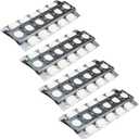 Direct Store Parts DP112 (4-pack) 16.5 x 6.5 inch Stainless Steel Heat Plate/Heat Shield Replacement for Select Turbo Gas Grill Models, Heat Tent, Burner Cover, Vaporizor Bar, and Flavorizer Bar