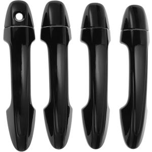 Motoforti Car Door Handle Cover Trim, Side Door Handle Cover, for Toyota RAV4 2013-2018, ABS Black 1 Set