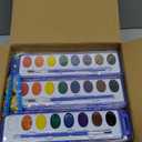 MuseLuxe 48 Pack Watercolor Paint Set for Kids - 8 Washable,Bright Colors with Paintbrush Watercolor Paint Bulk for Kids Party Favors,Classrooms Supplies,Art Lessons