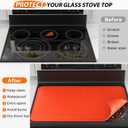 2 x Silicone Stove Top Covers for Electric Stove -28x20 inches Heavy Duty Waterproof Glass Cooktop Protector, Silicone Mats for Kitchen Counter Oven Top Cover Dish Drying Mat
