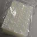 Laza 1200 Pcs Thin Breathable Adhesive Tabs Fake Nail Glue Sticker 50 Sheets Super Sticky Double Sided Tips (Germany Jelly Gel) Flexible for Acrylic False Nails Manicure Tape