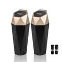 OUDEW Car Trash Can with Lid - 2-Pack, Interior Accessories for Vehicles, Leakproof Garbage Can with 30 Detachable Trash Bags, Multipurpose Organizers and Storage Solutions for Home and Office