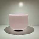 Gemstone Morganite Fusion Crystal Singing Bowl A Third Eye Chakra 8 inch with Free Suede Striker and O ring