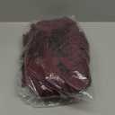 Solid Color Pleated Scarf Retro Green Thin Long Strip Shawl for Men and Women Winter Warm Silk Feel (180CM)