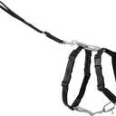 PetSafe 3 in 1 No-Pull Dog Harness for Medium Dogs - Walk, Train or Travel - Helps Pets from Pulling on Walks - Seatbelt Loop Doubles as Quick Access Handle - Reflective- Medium, Black