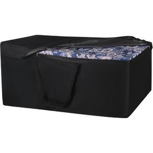 NettyPro Patio Cushion Storage Bags Water-Resistant Extra Large Bag for Outdoor Furniture Christmas Tree Storage Bag 9 Ft, 65 x 20 x 28 Inch, Black