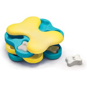 Outward Hound by Nina Ottosson Dog Tornado Treat Puzzle Dog Toy, Level 2 Intermediate, Blue (1 Count (Pack of 1))