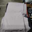 LBRO2M 100% Linen Sheet Set 16" Deep Pocket King Size,Bed Sheets 4 Piece Sets,Solid Color Natural Flax Bed Sheets Soft Breathable Bedding, All Season (King, Mauve Desert)