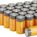 Amazon Basics 24-Pack C Cell Alkaline All-Purpose Batteries, 1.5 Volt, 5-Year Shelf Life