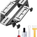 DUEBEL Aluminum Alloy Door Hinge Jig Woodworking Hole Opener Slotting Locator Wooden Door Hinge Hole Guide Door Lock Jig for Door Lock Installation