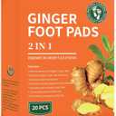 Premium Bamboo Ginger Foot Pads 20 Packs (20)