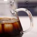 Super-Duper glass coffee 600ml glass coffee maker Made of high borosilicate glass Stainless steel filter pour over coffee carafe coffee maker non electric
