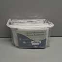 Guken Cream Linen Blackout Curtains 84 Inch Length 2 Panels Set for Living Room Bedroom Back Tab Thermal Insulated 100% Black Out Linen Drapes Room Darkening Window Curtains Ivory Natural