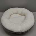 Love's cabin Round Donut Cat and Dog Cushion Bed, 20in Bed for Cats or Small Dogs, Anti-Slip & Water-Resistant Bottom, Super Soft Durable Fabric Pet Beds, Washable Luxury Cat & Dog Bed Gray (19.7"L x 19.7"W x 5.9"Th, Grey)