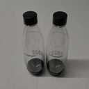 SodaStream Black 1L Slim Carbonating Bottles Twin Pack, Pack of 2