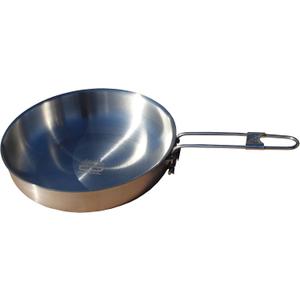 Mr. Outdoors Cookout 8.25" Stainless Steel Fry Pan with Folding Handle