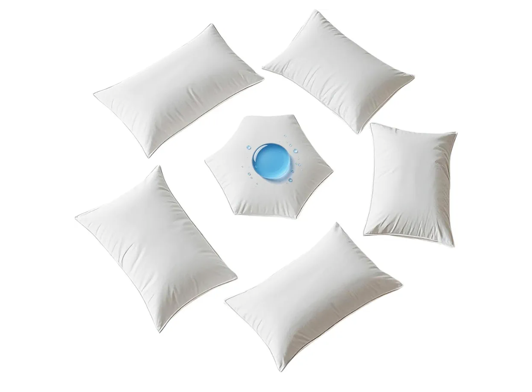 Waterproof Pillow Protectors Queen 20x28 Inches 4 Pack with Zipper Dust Proof Moisture Proof Sweat Proof Pillow Case Cover Protector Soft Cozy White