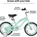 JOYSTAR 12 14 16 Inch Kids Cruiser Bike for Ages 2-7 Years Old Girls & Boys, Kids' Bike with Training Wheels, Coaster Brake, Adjustable Seat & Fenders, Child Bicycles
