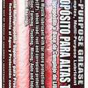 Mystik JT-6 High Temp Grease Tubes for Grease Gun, Multi Purpose Red Lithium Complex, NLGI 2, Wheel Bearing Grease, 14 oz, 10 Pack